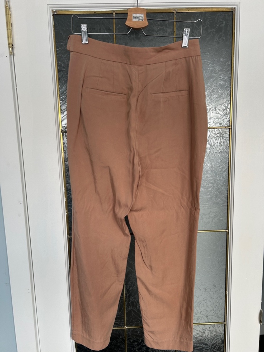 RW&CO. Rust-Brown Straight-Leg Paperbag Pants - Picture 2 of 3